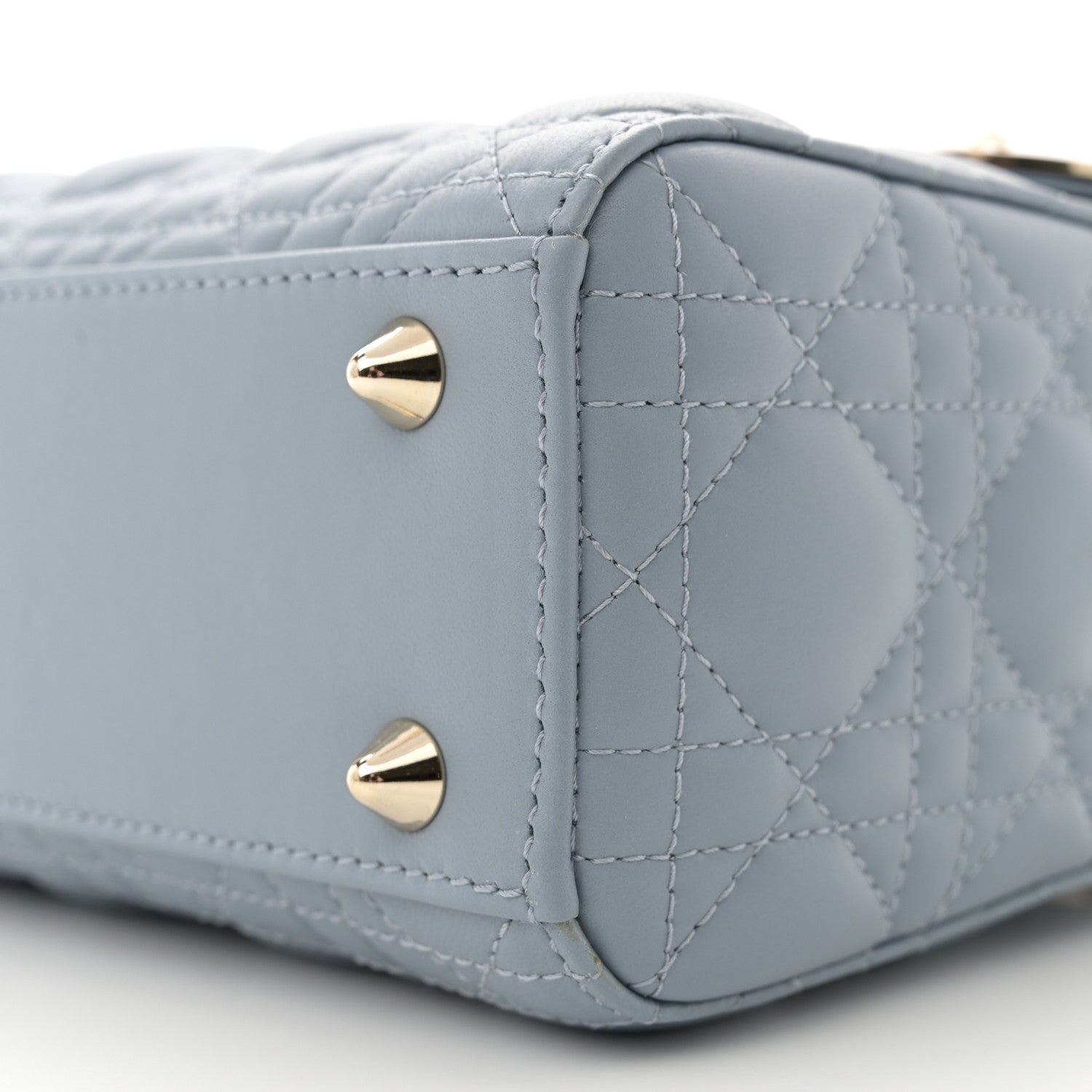 Christian Dior Lambskin Cannage Small My ABCDior Lady Dior Cloud Blue 10 of 10