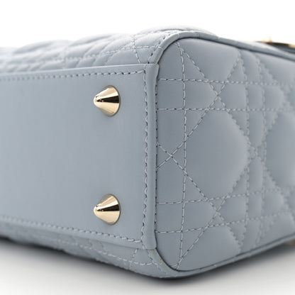 Christian Dior Lambskin Cannage Small My ABCDior Lady Dior Cloud Blue 10 of 10