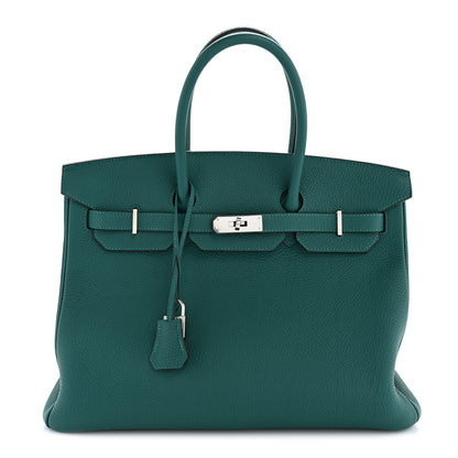 Hermes Togo Birkin 35 Malachite 1 of 14