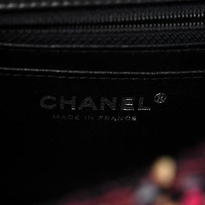 Chanel Tweed Quilted Mini Rectangular Flap Pink Multicolor 6 of 11