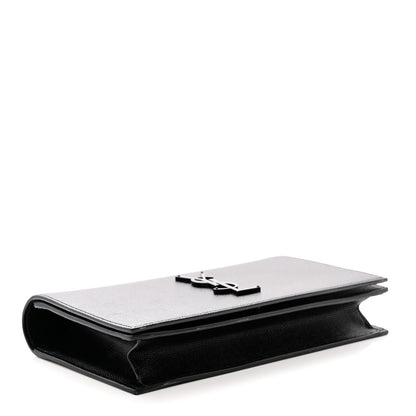 Saint Laurent Grain De Poudre Classic Monogram Kate Clutch Black 4 of 11
