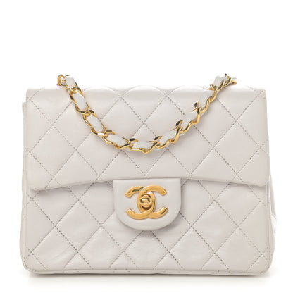 Chanel Quilted Mini Square Flap White 1 of 4