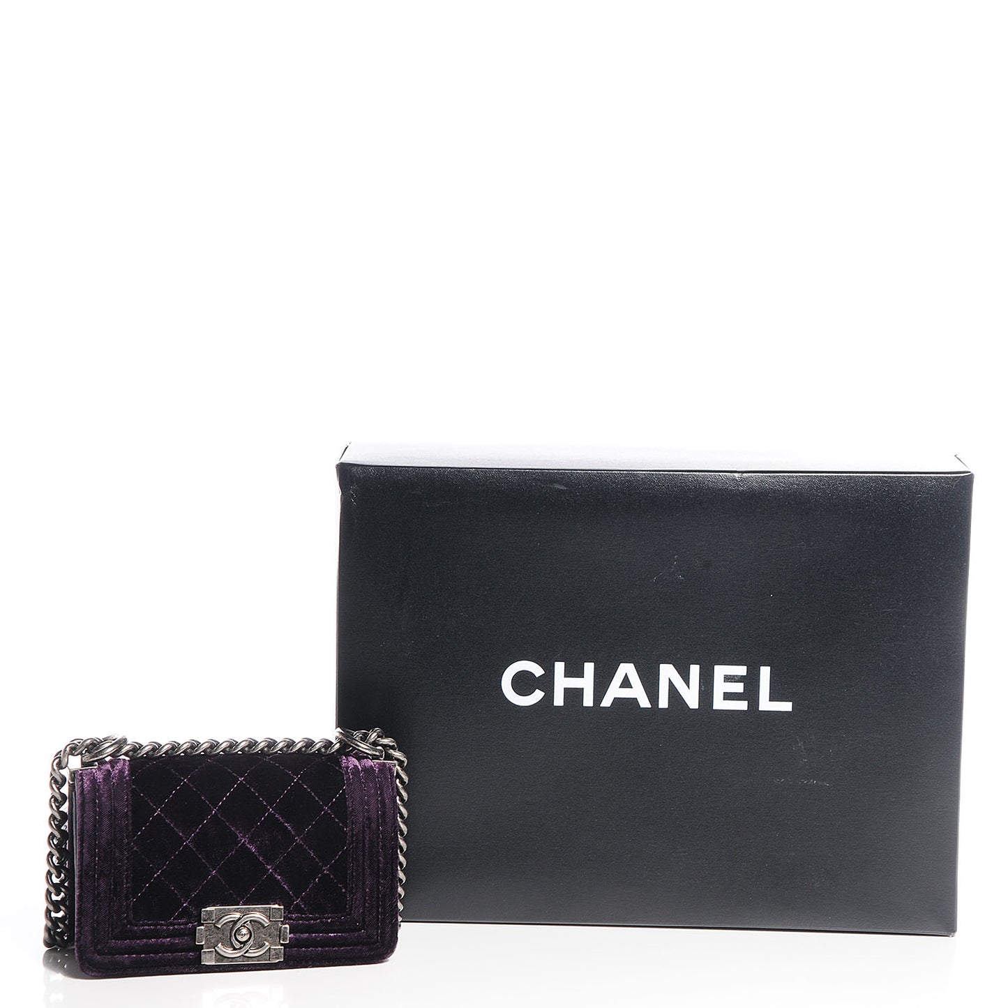 Velvet Mini Boy Flap Purple