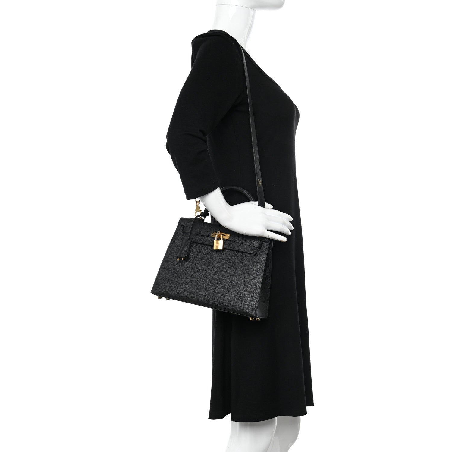 Hermes Epsom Kelly Sellier 25 Black 3 of 14