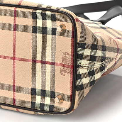 Burberry Haymarket Check Medium Regent Tote Chocolate 8 of 9