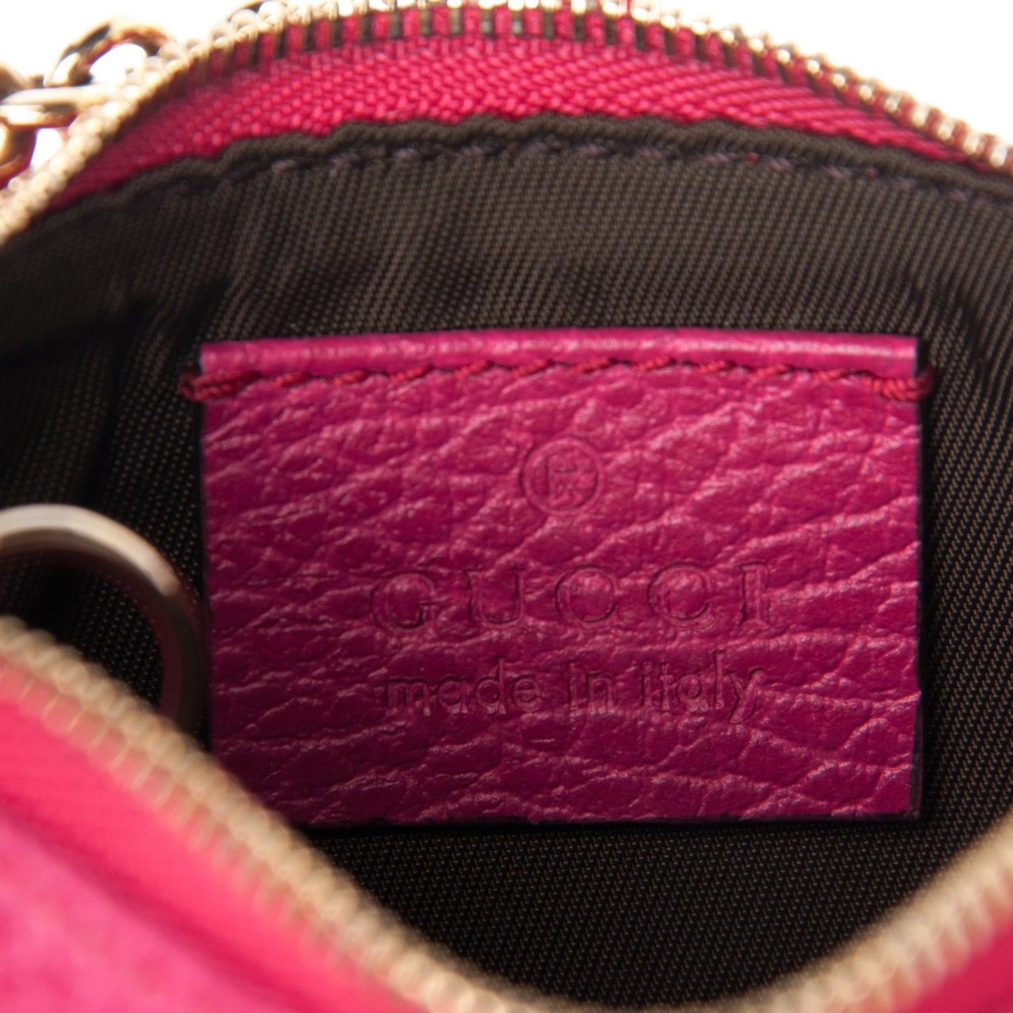 Dollar Calfskin Swing Key Case Blossom