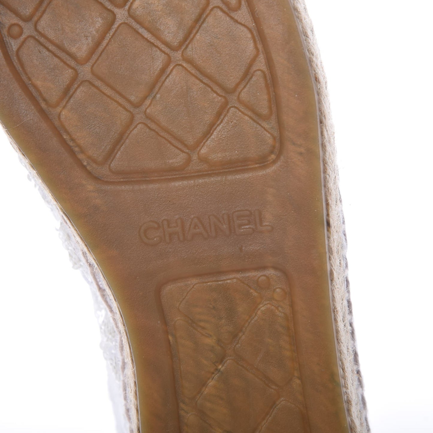 Patent Sequin CC Espadrilles 42 White