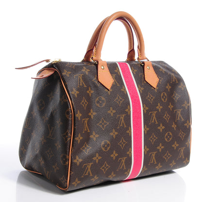 Louis Vuitton Monogram My LV Heritage Speedy 30 Fuchsia and Gris 3 of 7