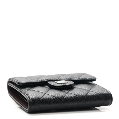 Chanel Caviar Quilted Compact Flap Wallet Black 4 of 8