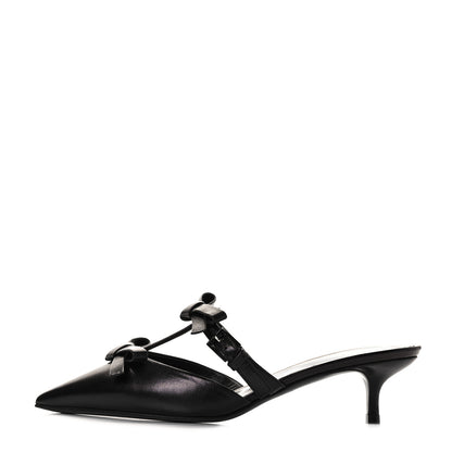 Valentino Garavani Nappa French Bow 45mm Mules 36 Black 1 of 9
