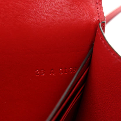 Givenchy Goatskin Quilted GV3 Strap Wallet Vermillon 8 of 14