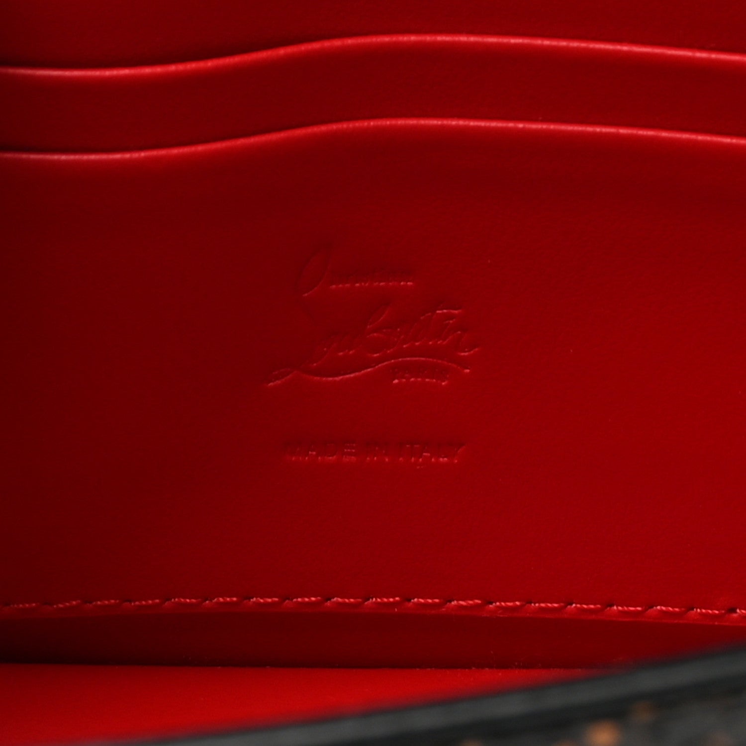 Christian Louboutin Calfskin Amazonia Loubi54 Crossbody Clutch Dark Brown 6 of 10