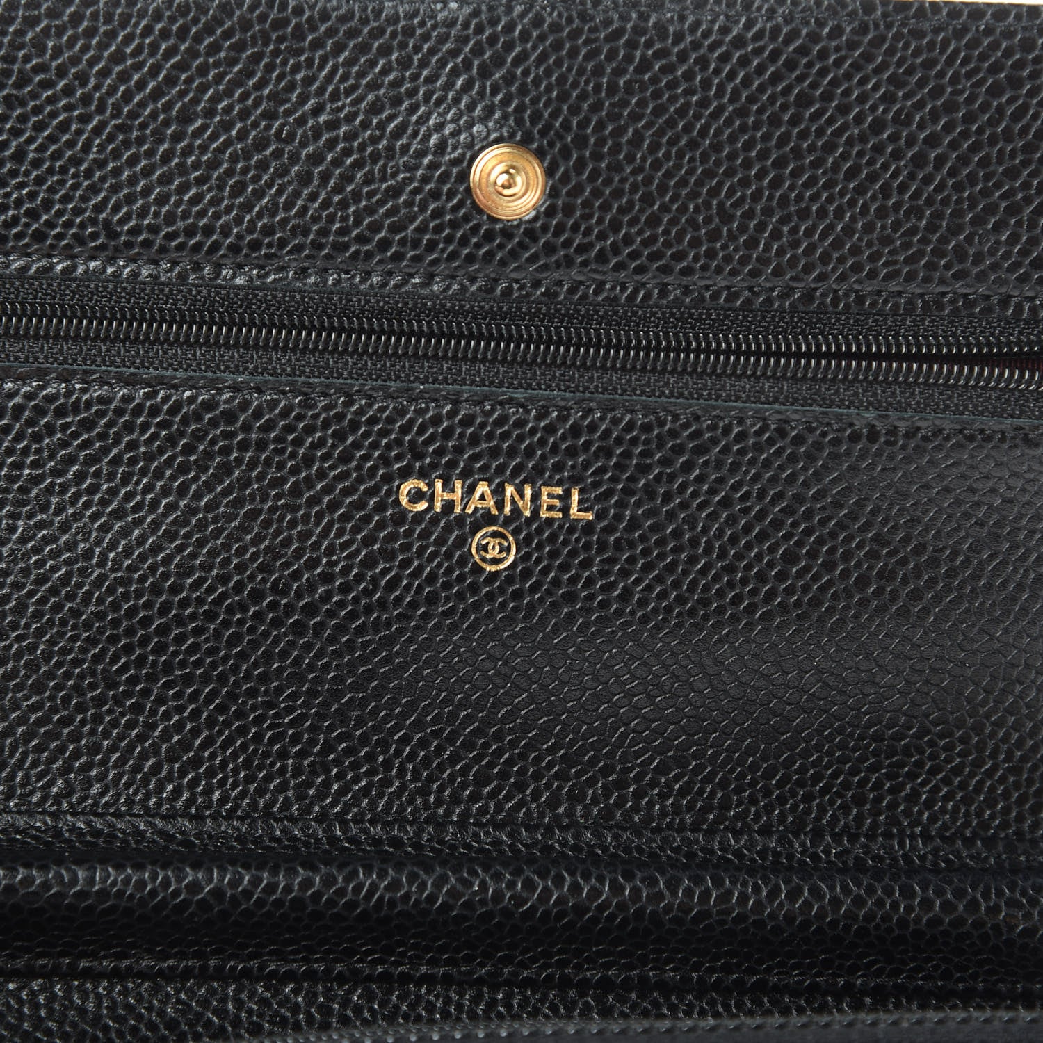 Chanel Caviar Quilted Wallet On Chain WOC Black 6 of 12