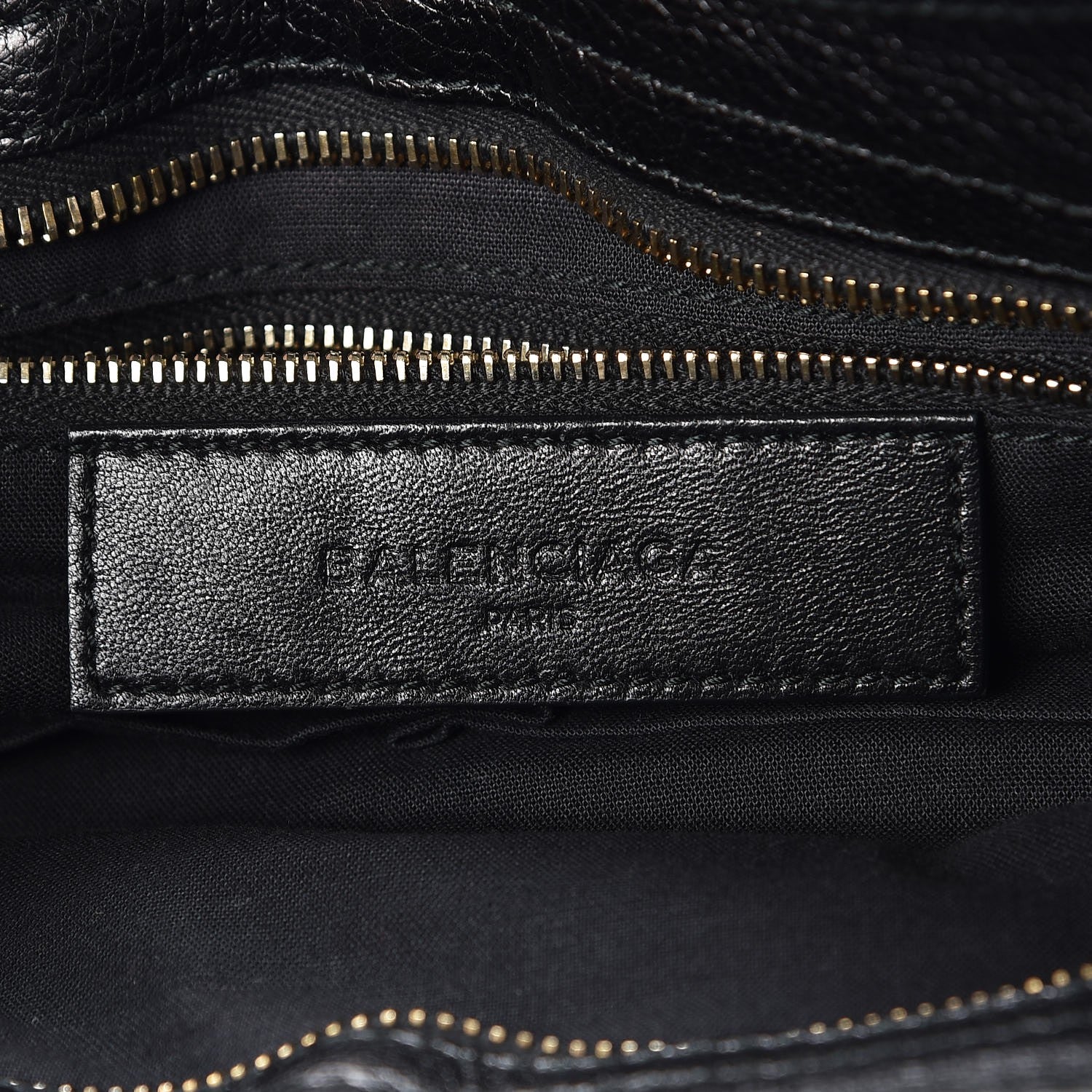 Balenciaga Chevre Gold Metallic Edge Hardware City Black 6 of 7