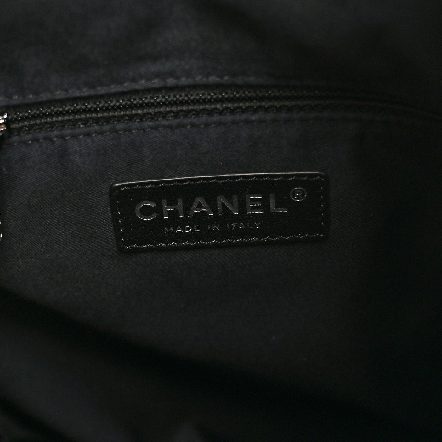 Iridescent Calfskin Backpack Is Back Dark Grey