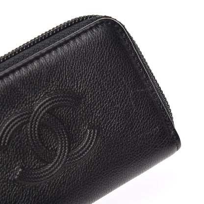 Chanel Calfskin Timeless CC Zip Around Coin Purse Black 9 of 10
