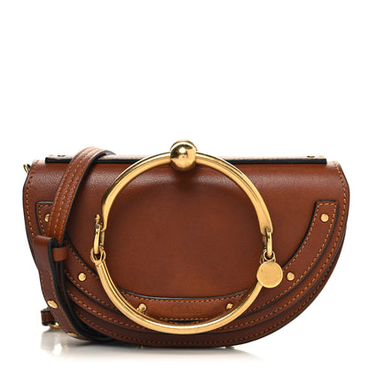 Chloe Calfskin Small Nile Bracelet Minaudiere Bag Caramel 1 of 9