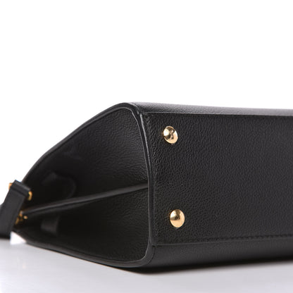 Burberry Grainy Calfskin Small Title Bag Black 6 of 10