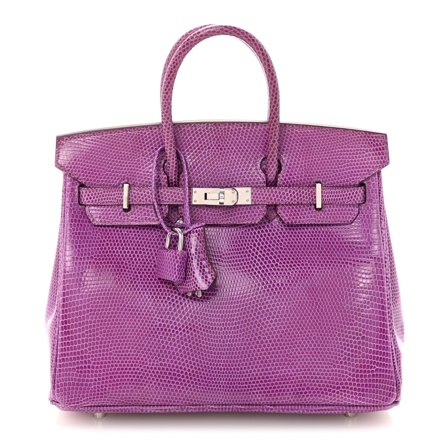 Hermes Lizard Birkin 25 Violet 1 of 10