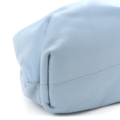 Bottega Veneta Smooth Butter Calf The Pouch Oversized Clutch Ice 9 of 10