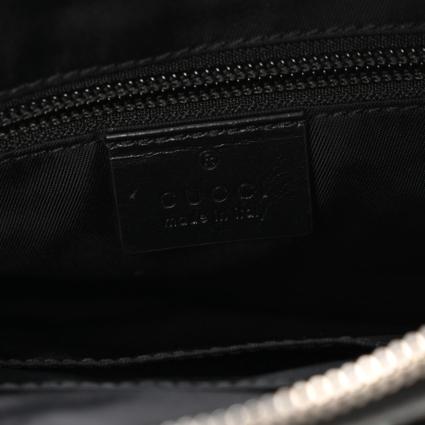 GG Supreme Monogram Web Messenger Bag Black