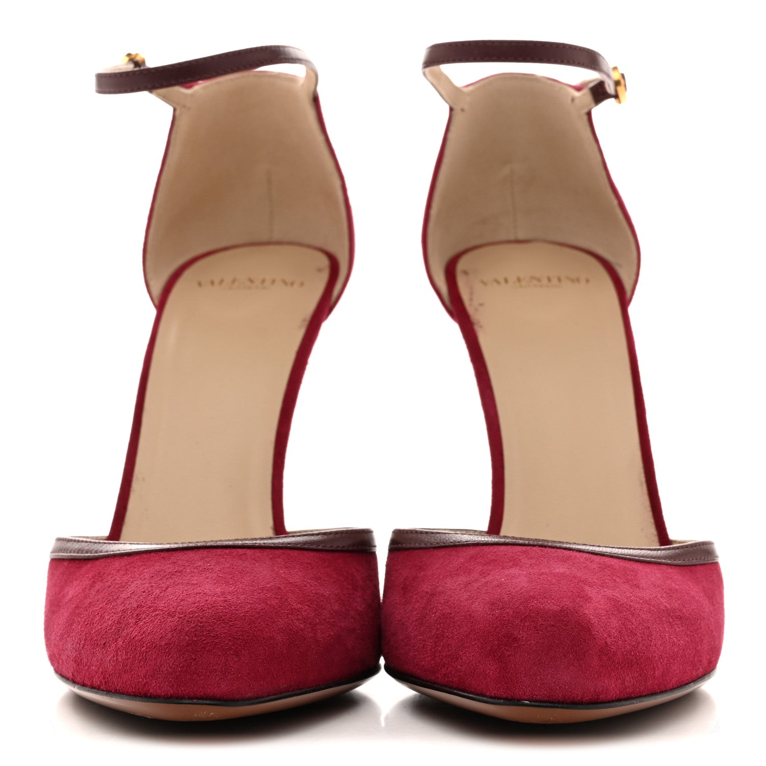 Valentino Garavani Suede Hi Dolly Pumps 39.5 Pink 3 of 10