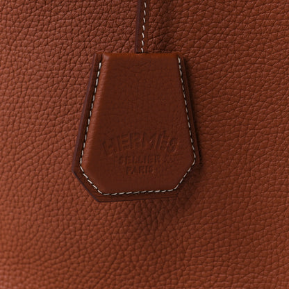 Hermes Taurillon Clemence Silkycity 33 Gold 6 of 11