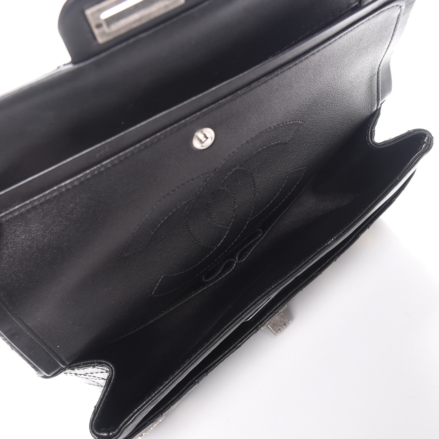 Chanel Aged Calfskin Lucky Charms 2.55 Reissue 225 Flap Black 5 of 8