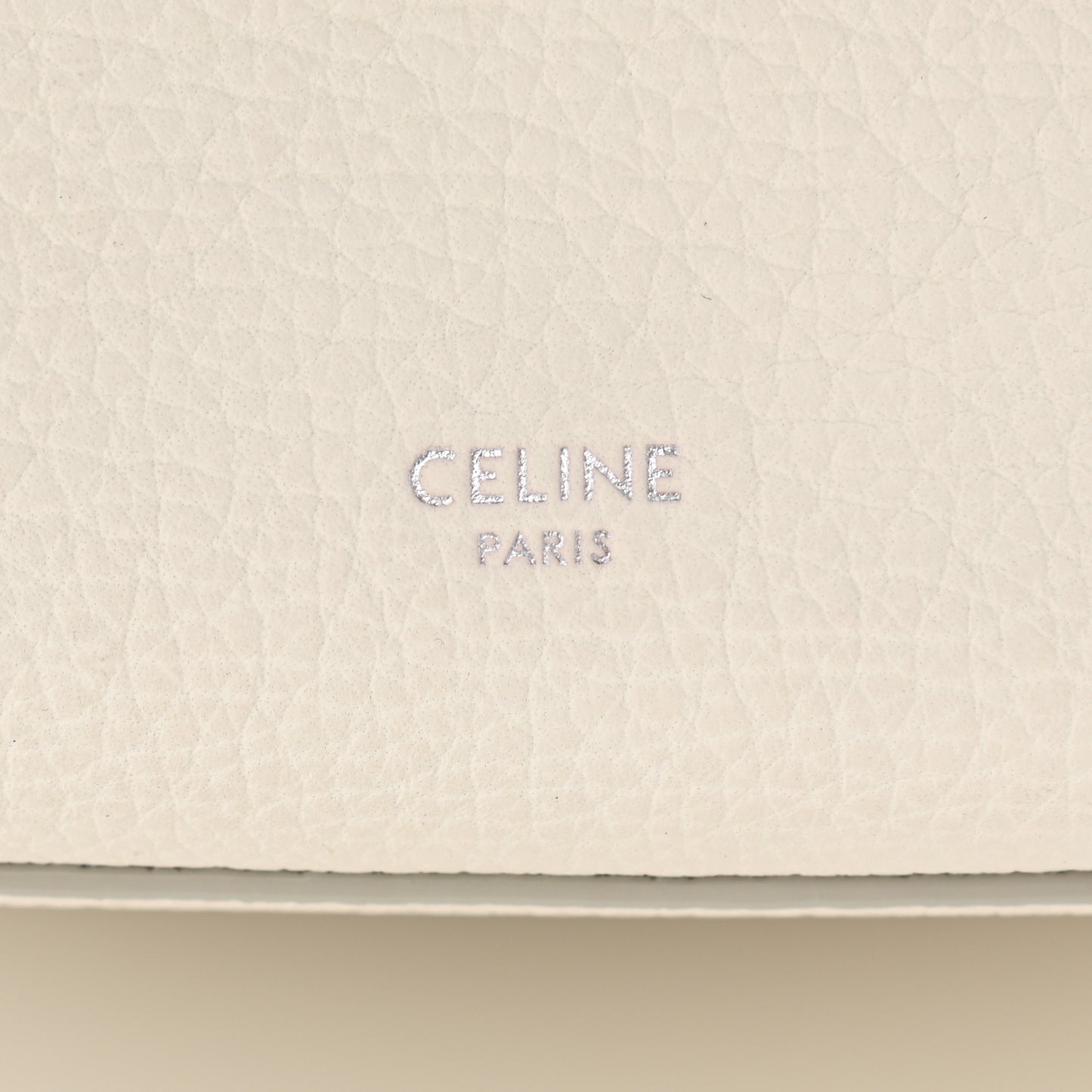 Supple Grained Calfskin Nano Big Bag White