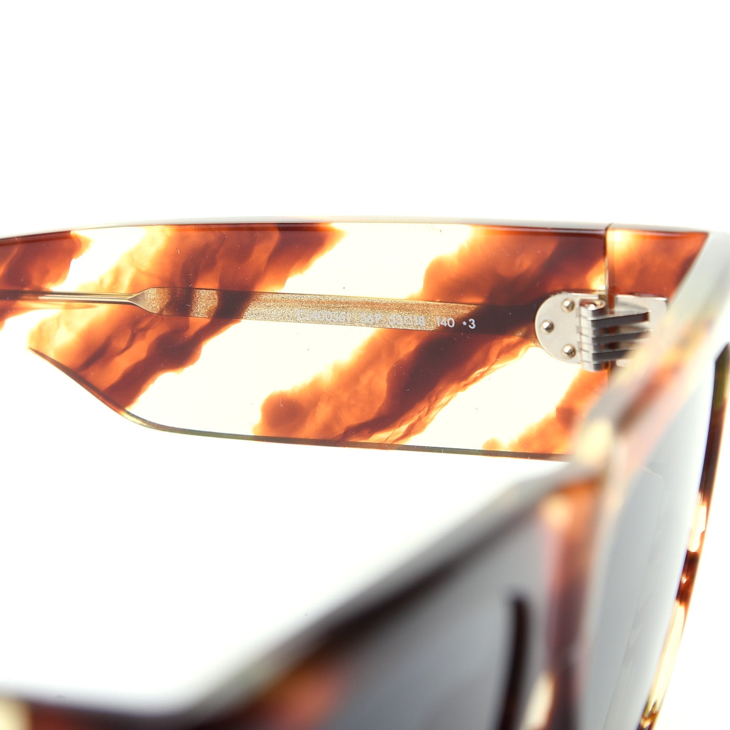 Celine Acetate Sunglasses CL40056I Havana 6 of 7