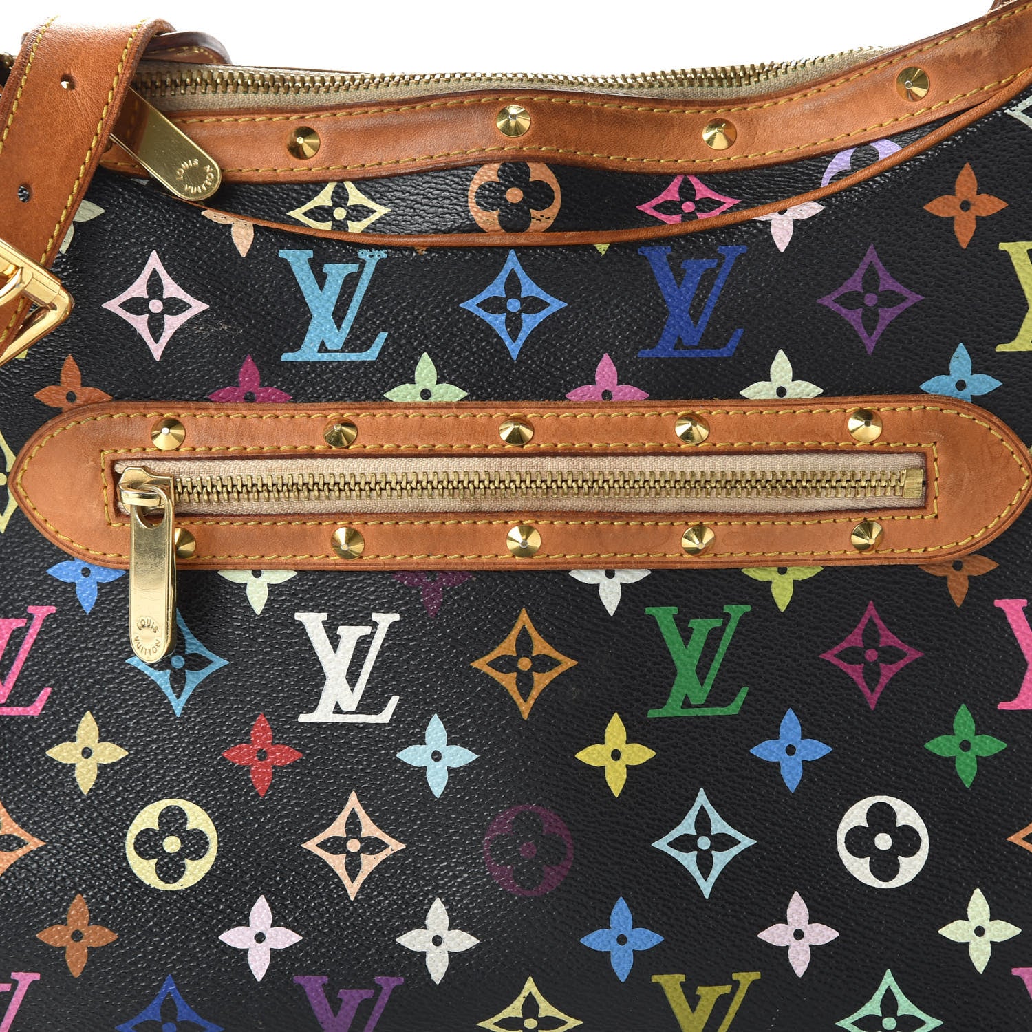 Louis Vuitton Monogram Multicolor Boulogne Black 9 of 10