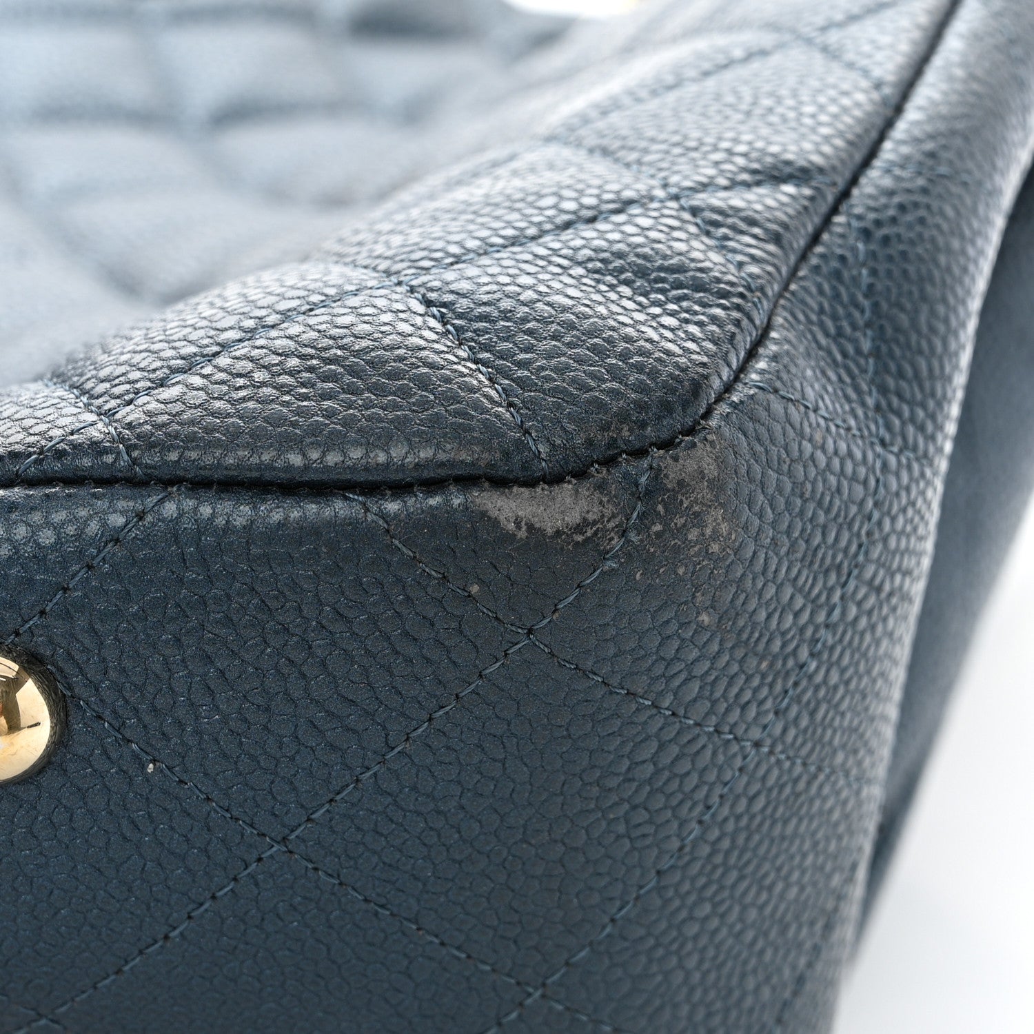 Chanel Caviar Quilted Large CC Shopping Tote Navy 15 of 16