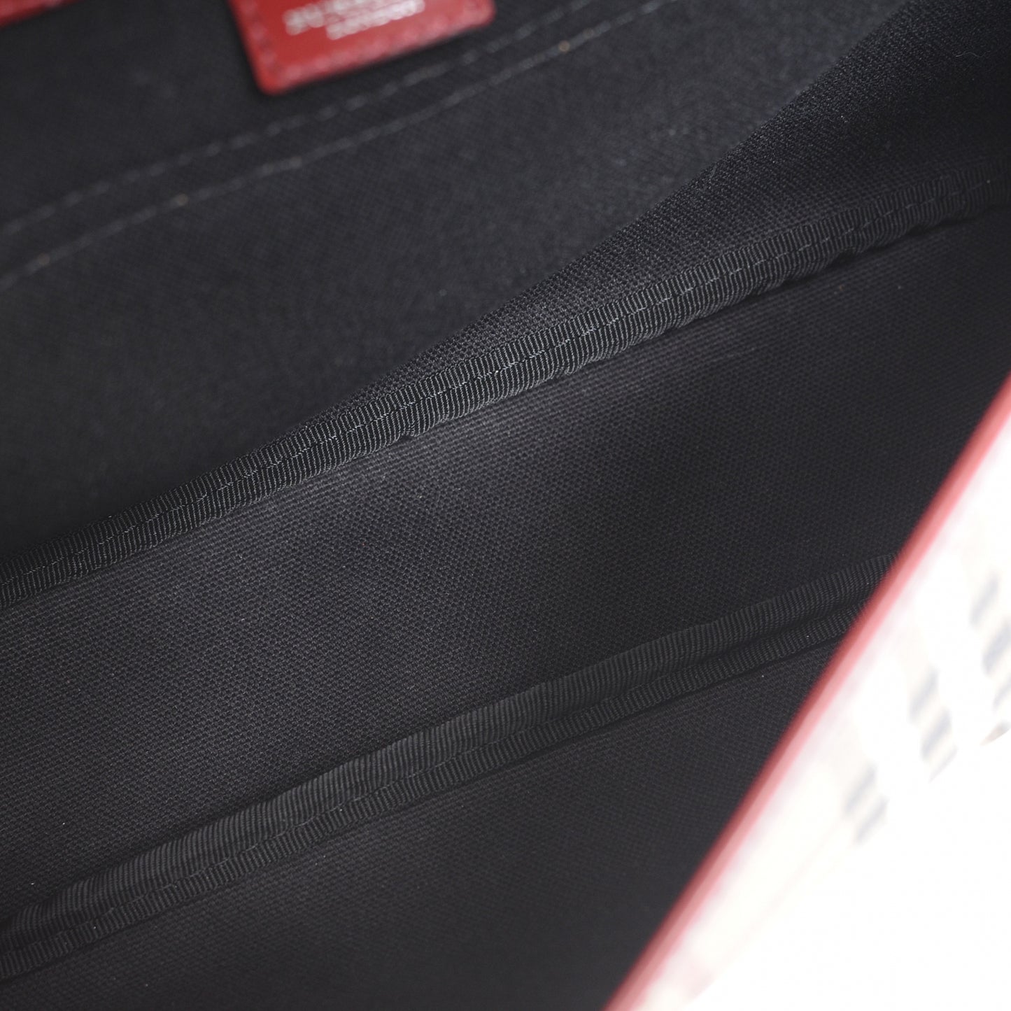 House Check Small Messenger Red