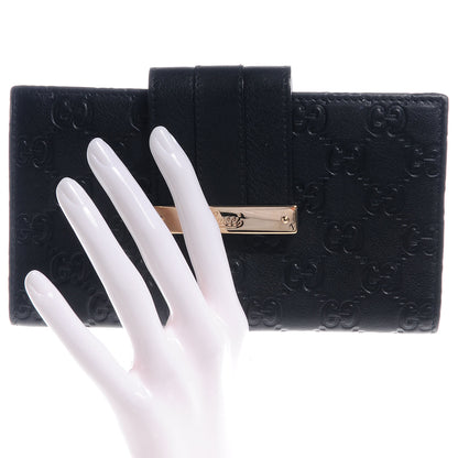 Gucci Guccissima Ladies Web Long Wallet Black 2 of 6