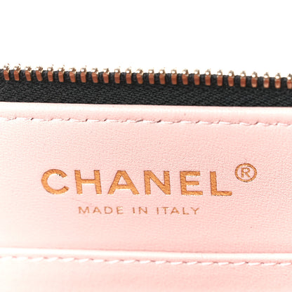 Chanel Shiny Lambskin Quilted CC Vanity Case Black 8 of 12