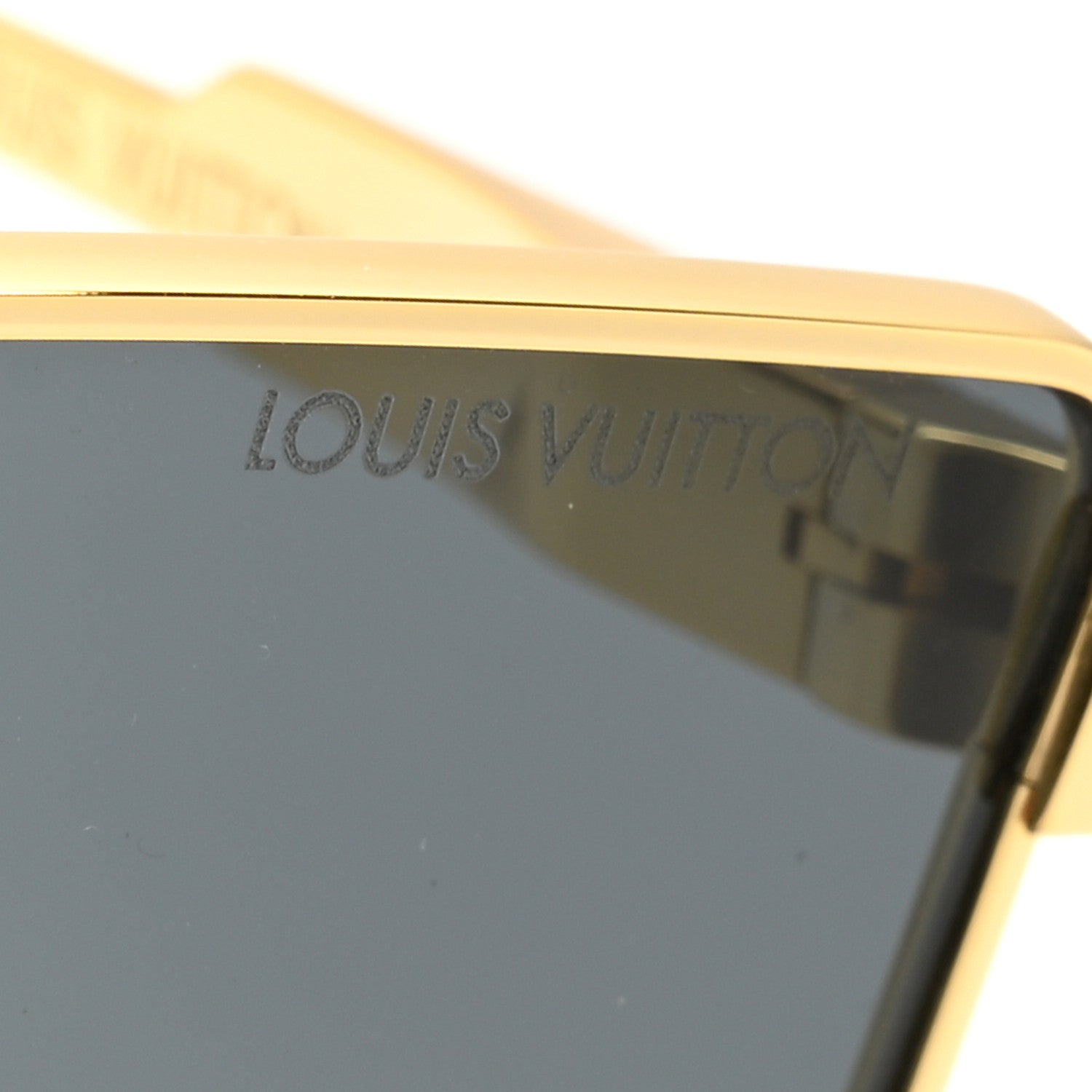Louis Vuitton Acetate Swarovski Crystal Cyclone Sunglasses Z1700U Gold 7 of 7