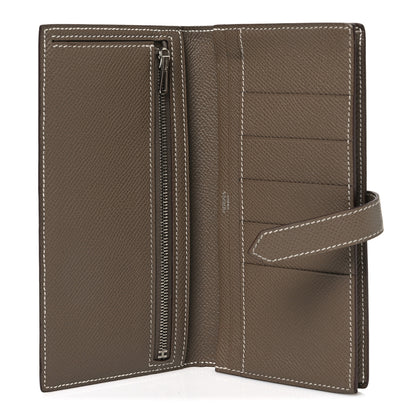 Hermes Epsom Bearn Gusset Wallet Etoupe 5 of 7