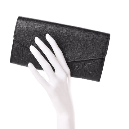 Louis Vuitton Empreinte Sarah Wallet NM Black 2 of 10