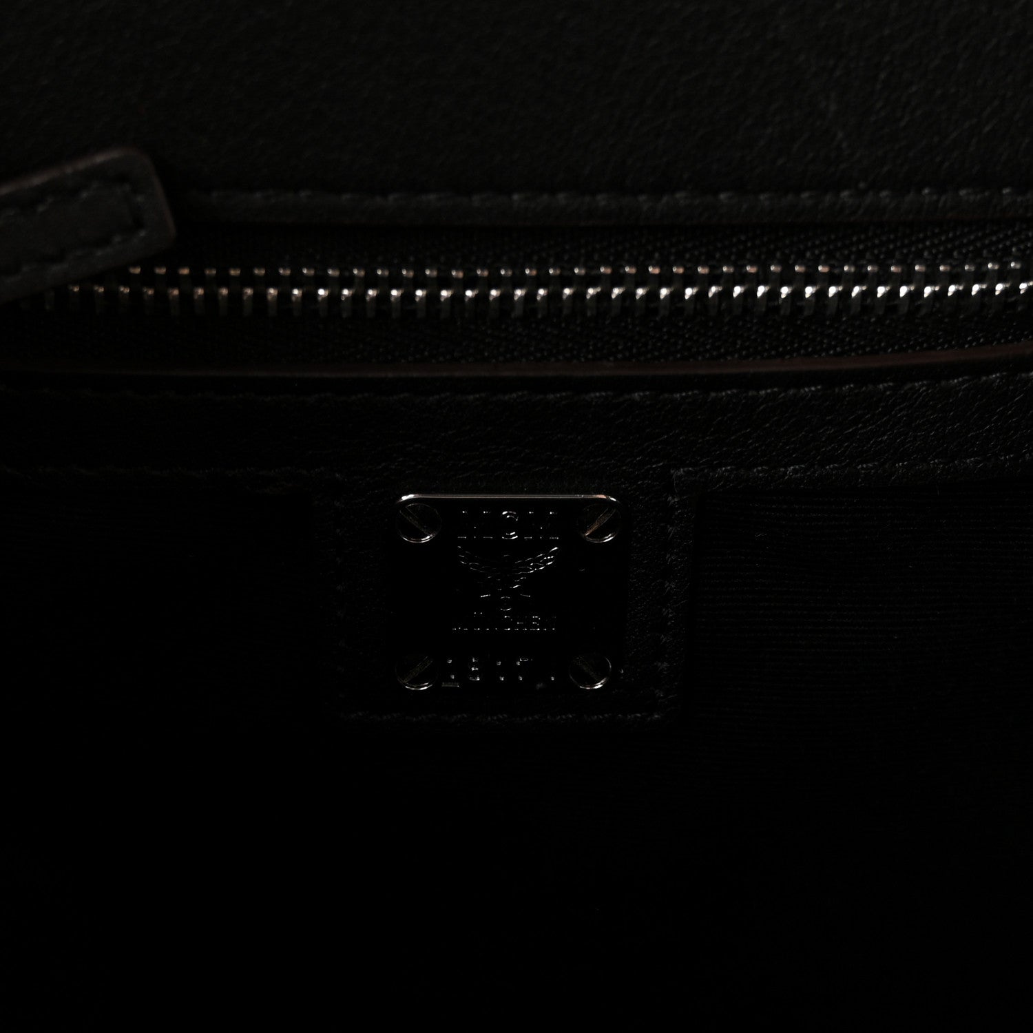 MCM Calfskin Ottomar Monogram Essential Small Backpack Black 5 of 8