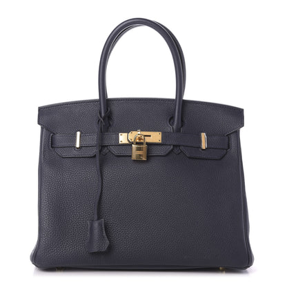 Hermes Togo Birkin 30 Bleu Nuit 1 of 9