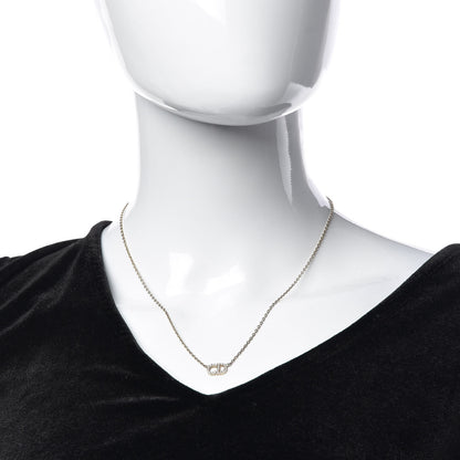 Christian Dior Metal Crystal Clair D Lune Necklace Gold 2 of 6