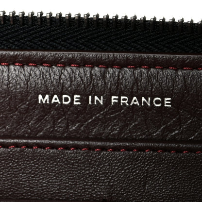 Chanel Lambskin Quilted Large Gusset Zip Around Wallet Black 7 of 10