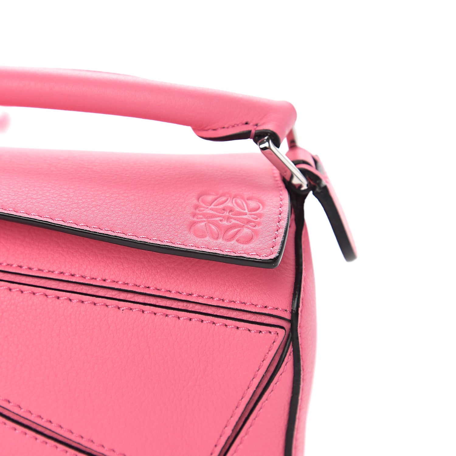 Loewe Calfskin Mini Puzzle Bag Wild Rose 7 of 9