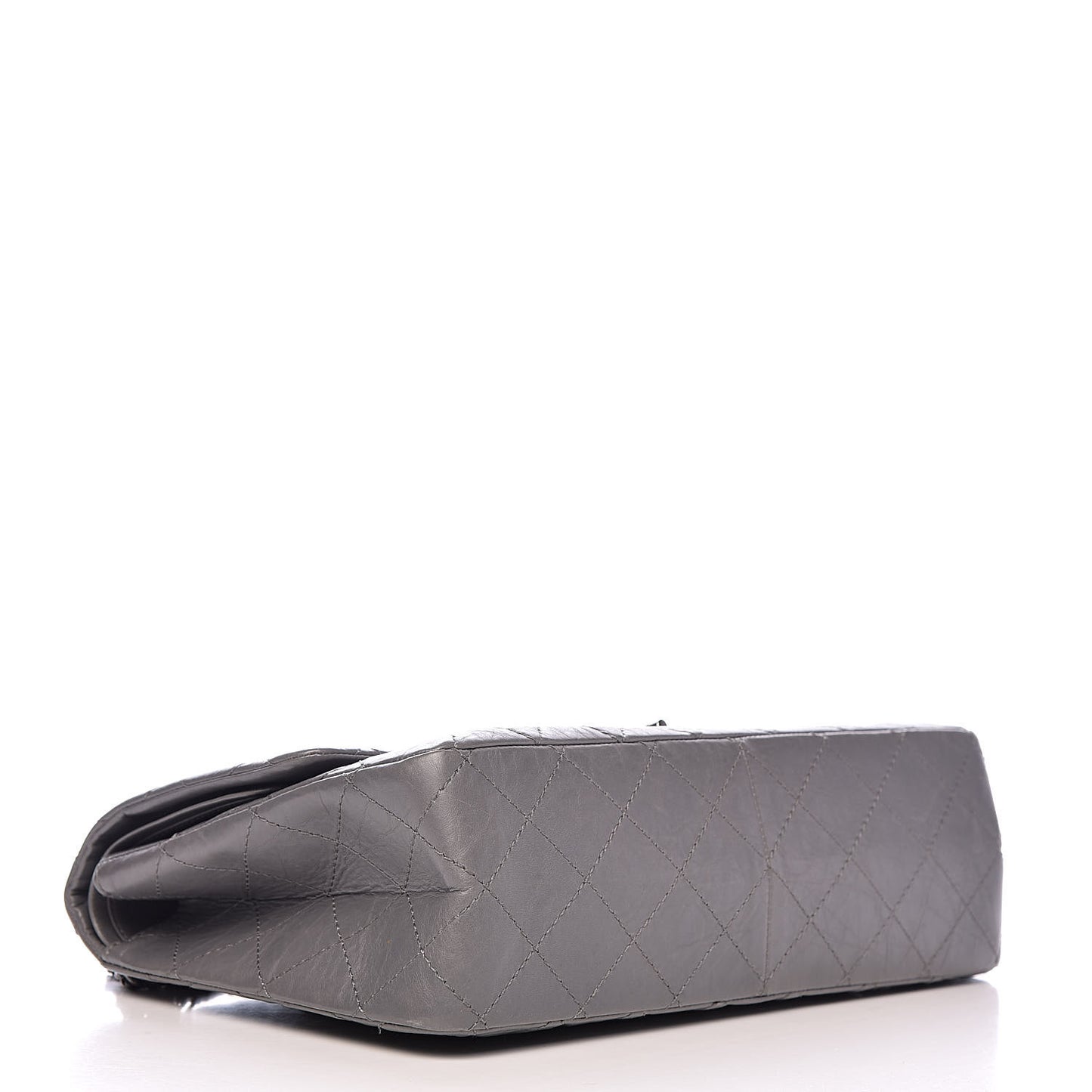 Aged Calfskin Quilted 2.55 Reissue 227 Flap Grey