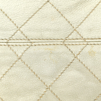 Chanel Metallic Deerskin Stitched Bowler Gold 15 of 17