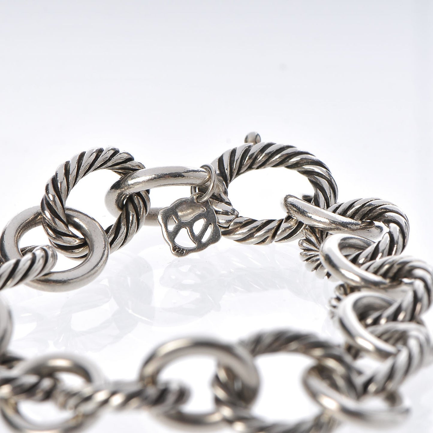 Sterling Silver 12mm Large Oval Link Bracelet