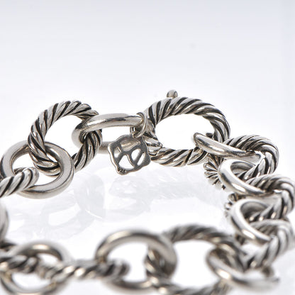 David Yurman Sterling Silver 12mm Large Oval Link Bracelet 4 of 4
