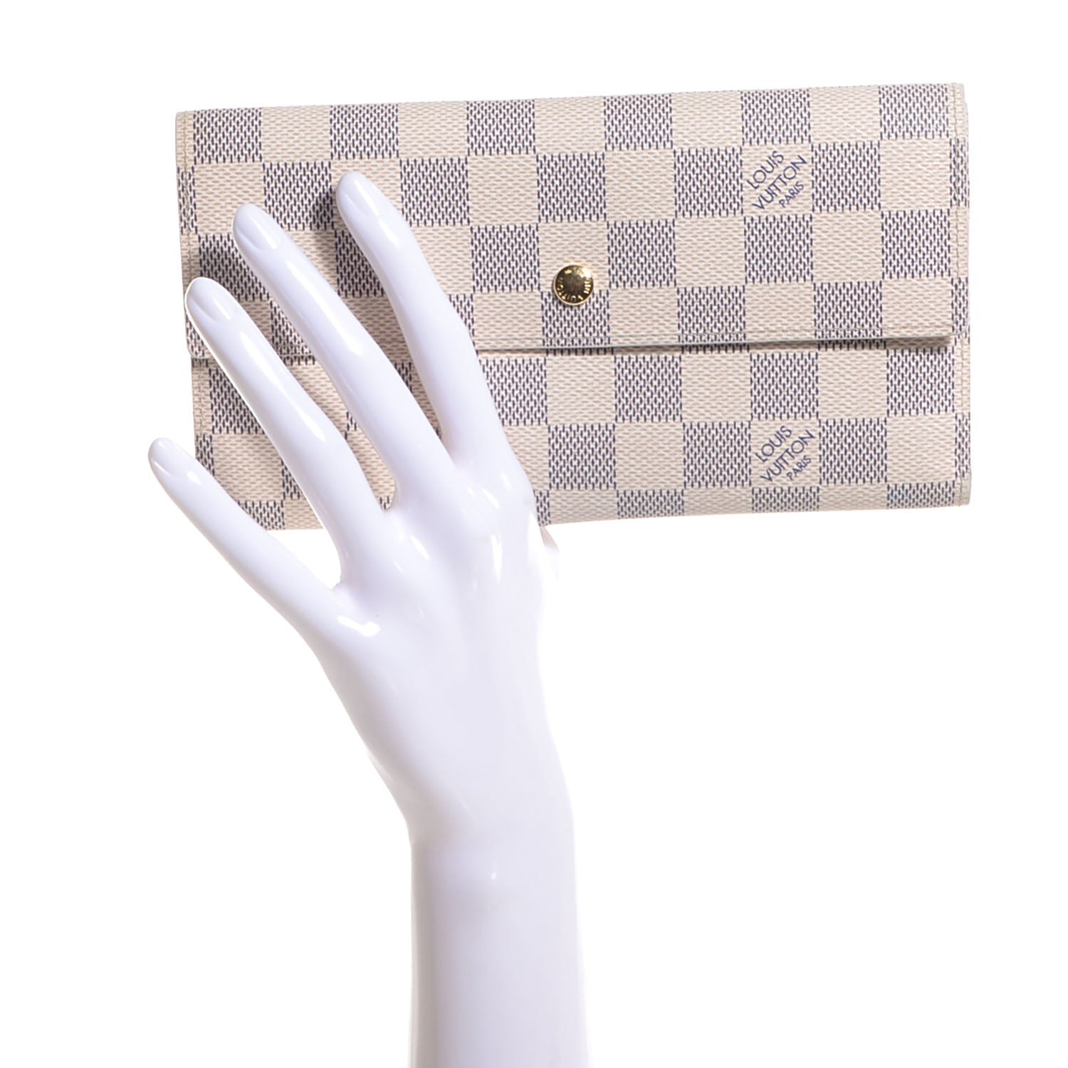 Louis Vuitton Damier Azur Porte Tresor International Wallet 2 of 8