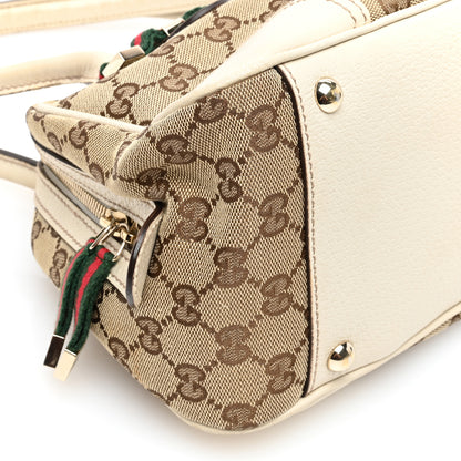 Gucci Monogram Small Princy Satchel Off White 10 of 11