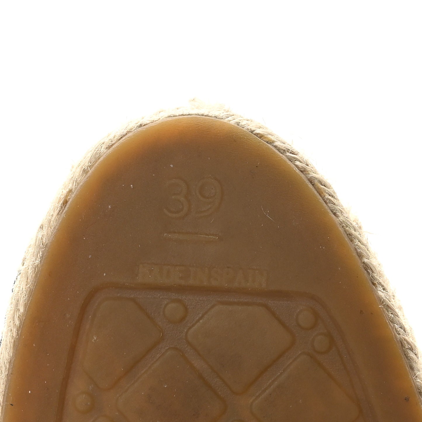 Lambskin CC Espadrilles 39 Beige Black